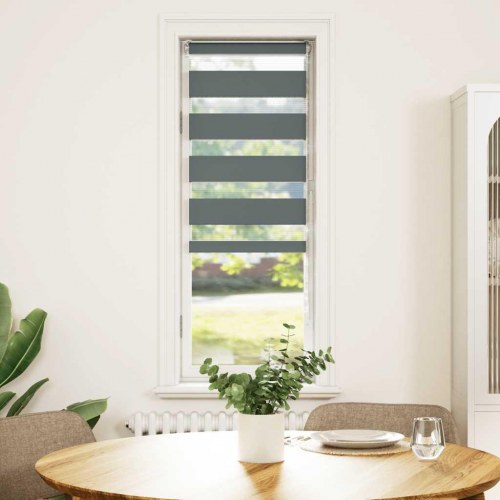Zebragardin mørkegrå 50×100 cm - stofbredde 45,9 cm, polyester