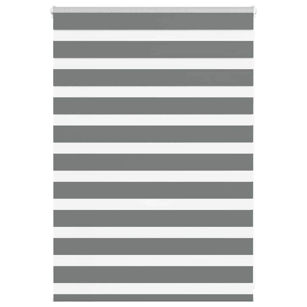 Zebragardin mørkegrå 105x100 cm stofbredde 100,9 cm polyester