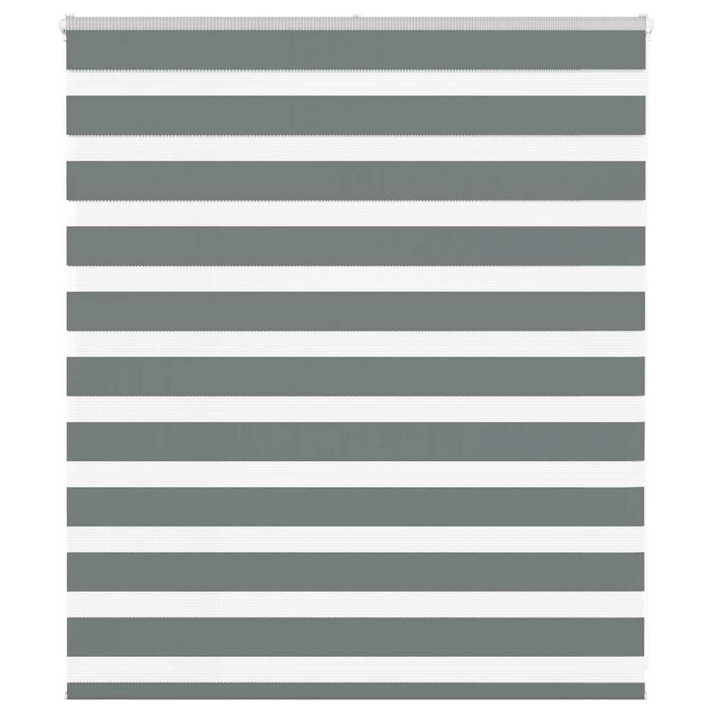 Zebragardin mørkegrå 135x100 cm stofbredde 130,9 cm polyester
