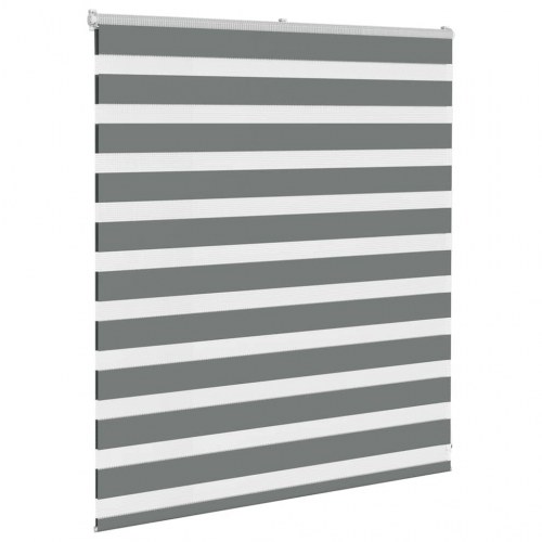 Zebragardin mørkegrå 135×100 cm - stofbredde 130,9 cm, polyester