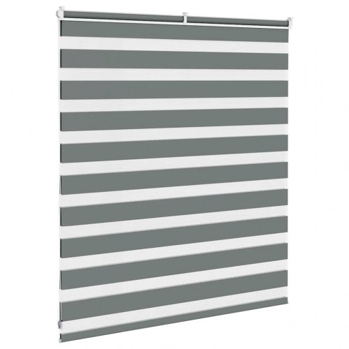 Zebragardin mørkegrå 135×100 cm - stofbredde 130,9 cm, polyester
