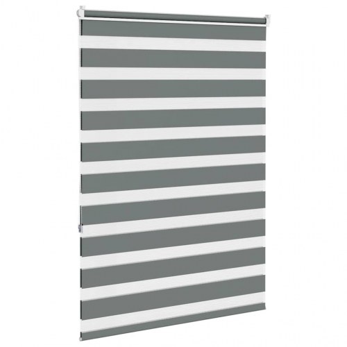 Zebragardin mørkegrå 110×150 cm - stofbredde 105,9 cm, polyester