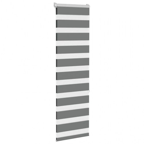 Zebragardin mørkegrå 40×150 cm - stofbredde 35,9 cm, polyester