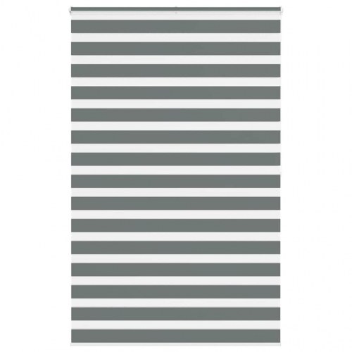 Zebragardin - mørkegrå 150×200 cm, stofbredde 145,9 cm, polyester