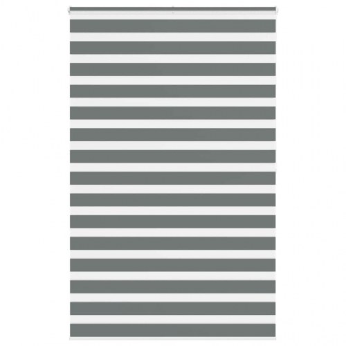 Zebragardin mørkegrå 140×200 cm - stofbredde 135,9 cm, polyester