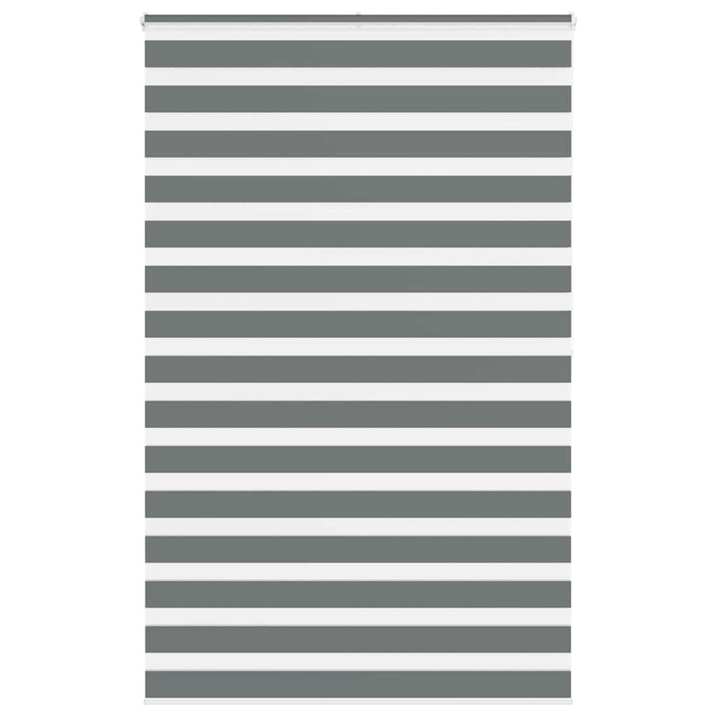 Zebragardin mørkegrå 140x200 cm stofbredde 135,9 cm polyester