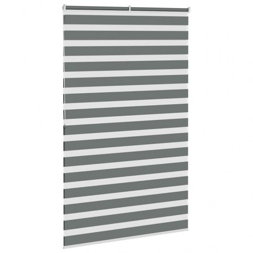 Zebragardin mørkegrå 140×200 cm - stofbredde 135,9 cm, polyester