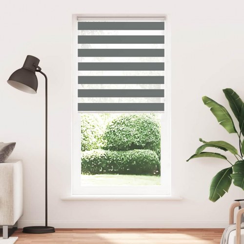 Zebragardin mørkegrå 110×200 cm - stofbredde 105,9 cm, polyester