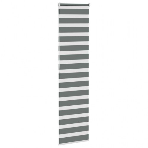 Zebragardin mørkegrå 65×200 cm - stofbredde 60,9 cm, polyester