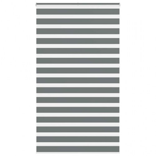 Zebragardin mørkegrå 135×230 cm - stofbredde 130,9 cm, polyester