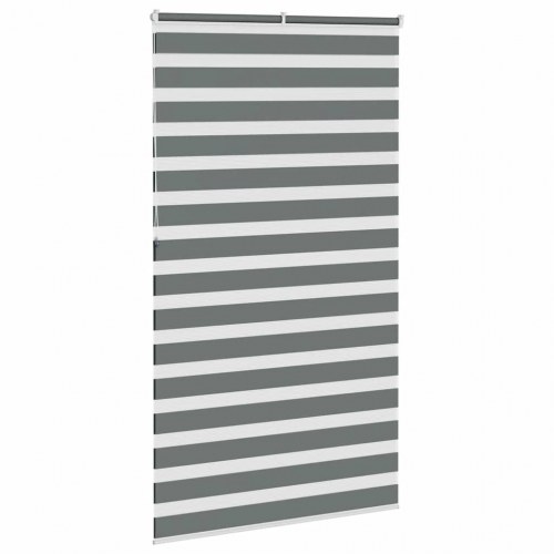 Zebragardin mørkegrå 135×230 cm - stofbredde 130,9 cm, polyester