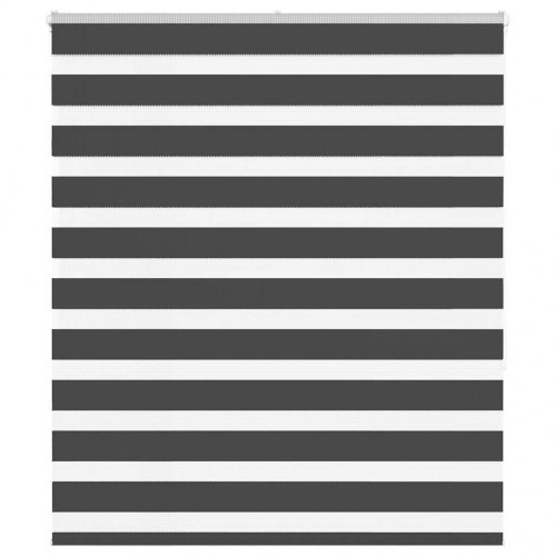 Zebragardin - sort 135×150 cm, stofbredde 130,9 cm, polyester