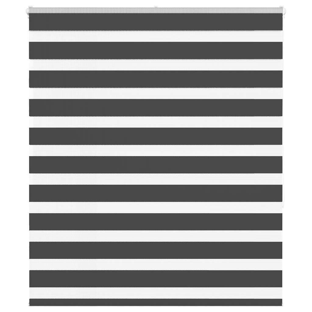 Zebragardin sort 135x150 cm stofbredde 130,9 cm polyester