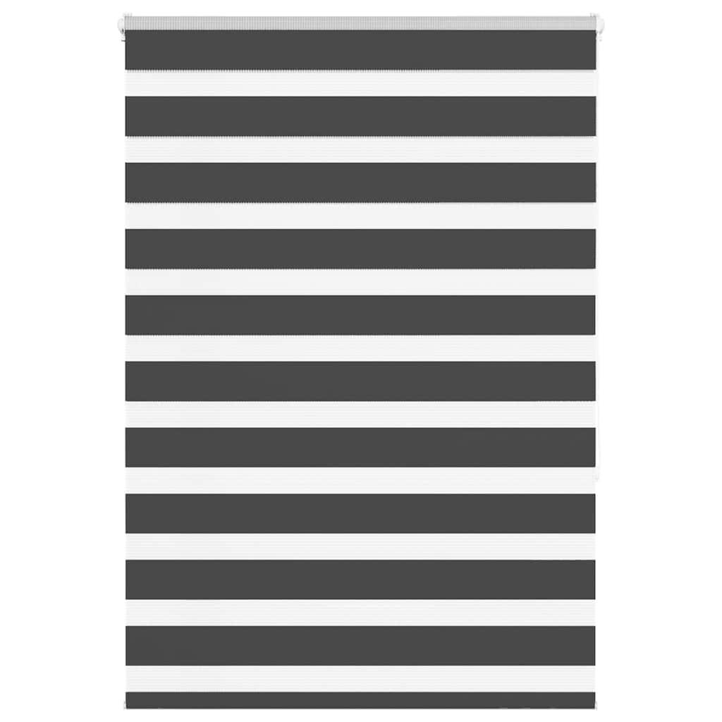 Zebragardin sort 110x150 cm stofbredde 105,9 cm polyester