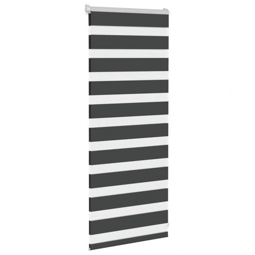 Zebragardin - sort 65×100 cm, stofbredde 60,9 cm, polyester
