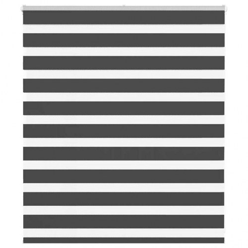 Zebragardin - sort 125×100 cm, stofbredde 120,9 cm, polyester