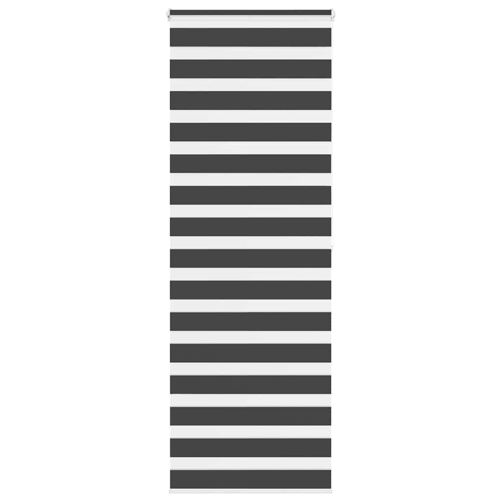 Zebragardin sort 75x200 cm stofbredde 70,9 cm polyester
