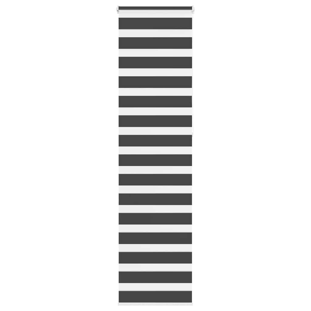 Zebragardin sort 50x230 cm stofbredde 45,9 cm polyester