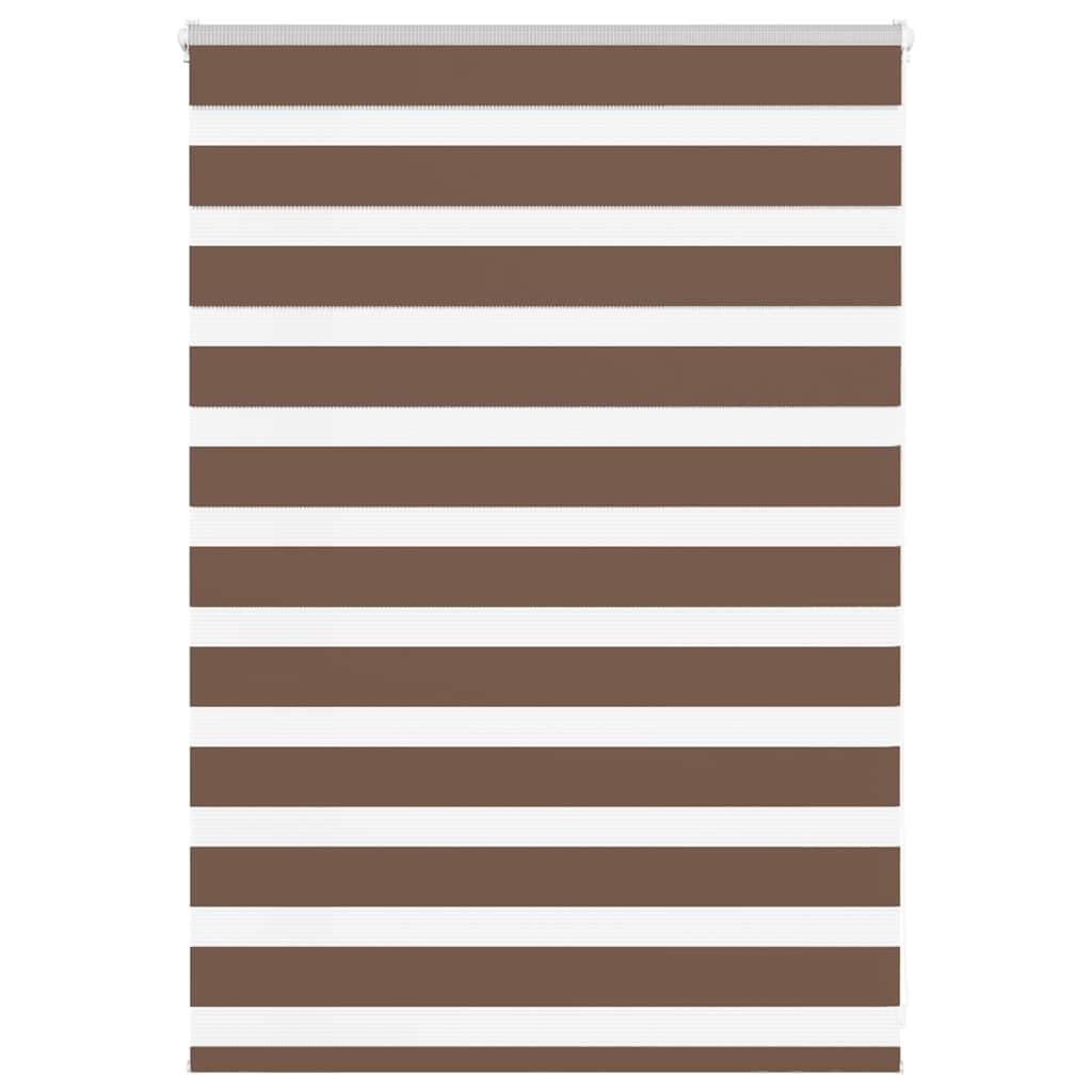 Zebragardin brun 100x100 cm stofbredde 95,9 cm polyester