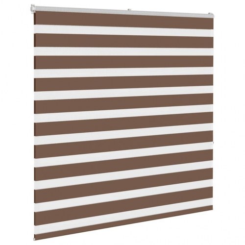 Zebragardin - brun 140×150 cm, stofbredde 135,9 cm, polyester