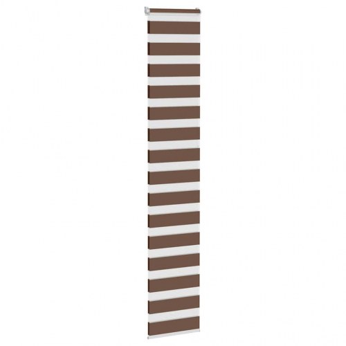 Zebragardin - brun 40×230 cm, stofbredde 35,9 cm, polyester