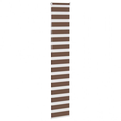 Zebragardin - brun 40×230 cm, stofbredde 35,9 cm, polyester