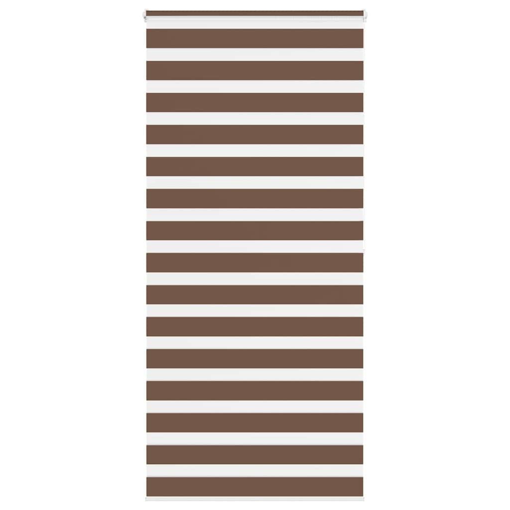 Zebragardin brun 95x200 cm stofbredde 90,9 cm polyester
