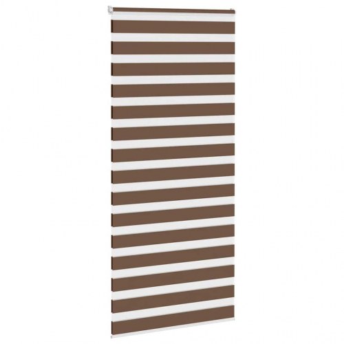 Zebragardin - brun 95×200 cm, stofbredde 90,9 cm, polyester