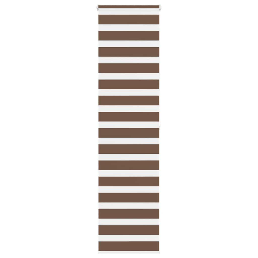 Zebragardin brun 65x200 cm stofbredde 60,9 cm polyester