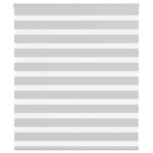 Zebragardin - lysegrå 125×150 cm, stofbredde 120,9 cm, polyester