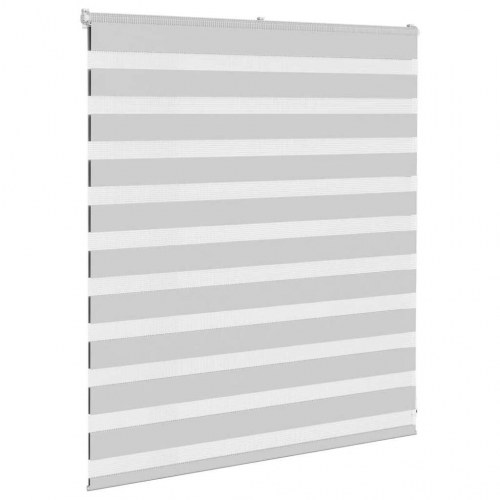 Zebragardin lysegrå 125×100 cm - stofbredde 120,9 cm, polyester