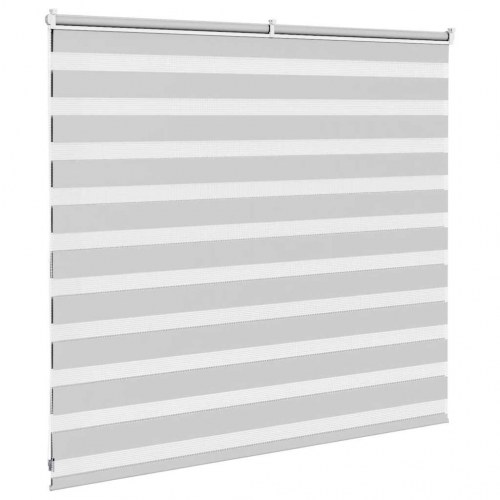 Zebragardin - lysegrå 160 × 100 cm, stofbredde 155,9 cm, polyester