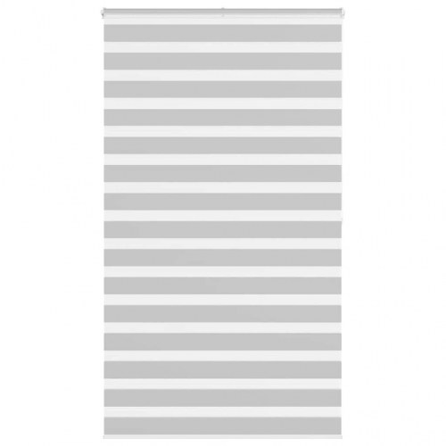 Zebragardin lysegrå 135 × 200 cm - stofbredde 130,9 cm, polyester