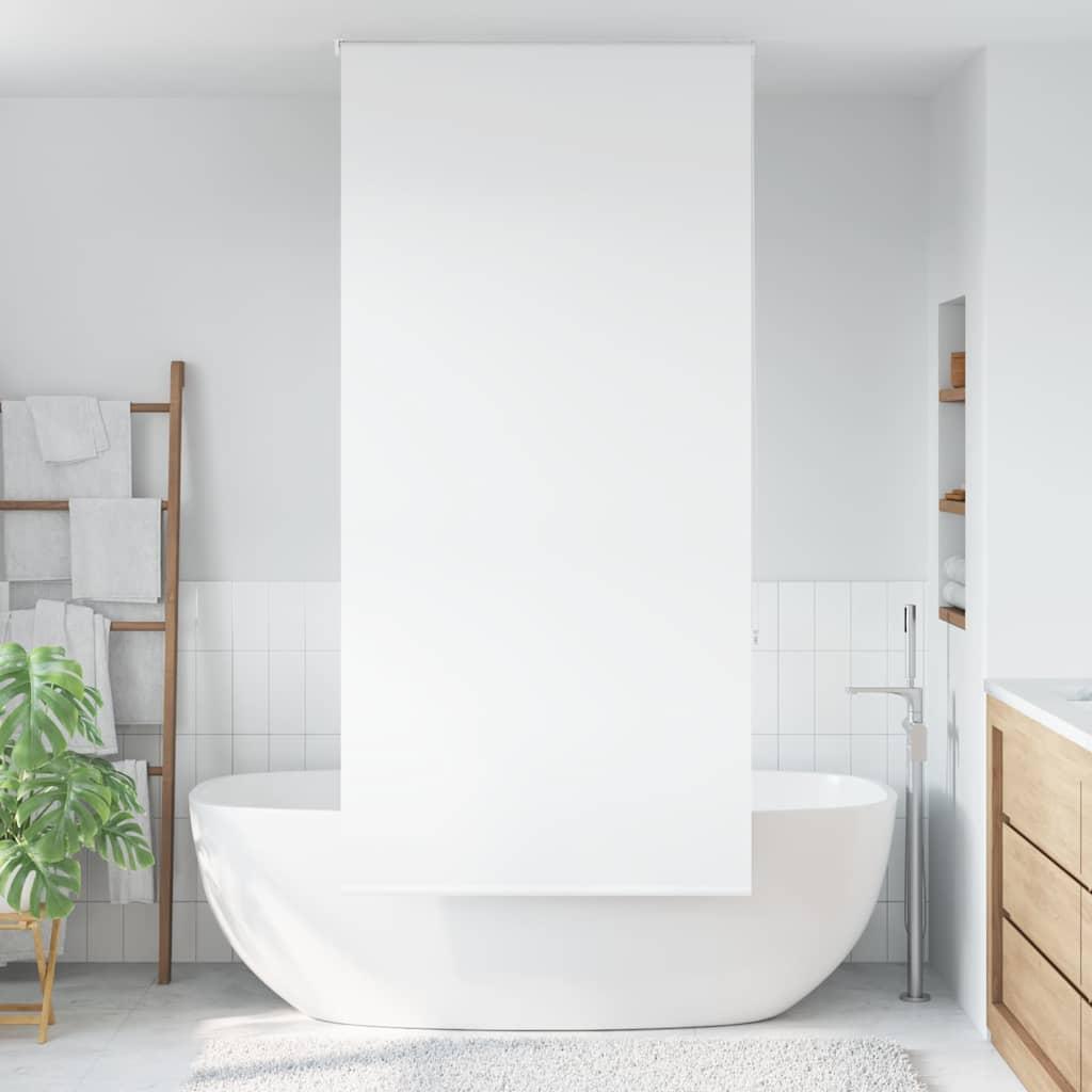 Bruserullegardin Stofbredde 76 Cm Hvid - uden kassette / 130 x 240 cm