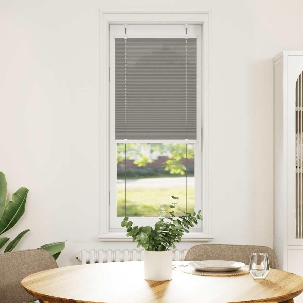 Plisségardin Antracit 45x100 cm Stofbredde 44,4 cm Polyester