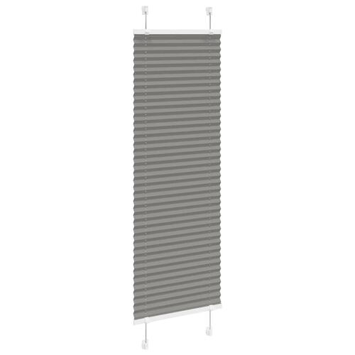 Plisségardin Antracit 45x100 cm Stofbredde 44,4 cm Polyester