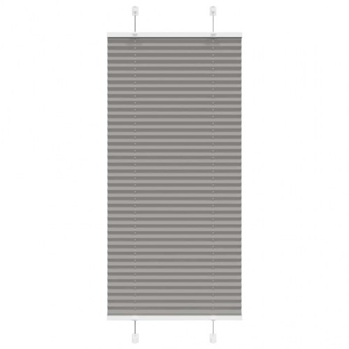 Plisségardin antracit 55×100 cm - stofbredde 54,4 cm, polyester