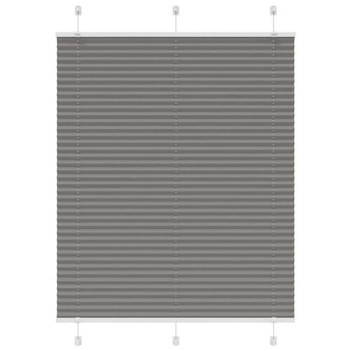 Plisségardin Antracit 105x150 cm Stofbredde 104,4 cm Polyester