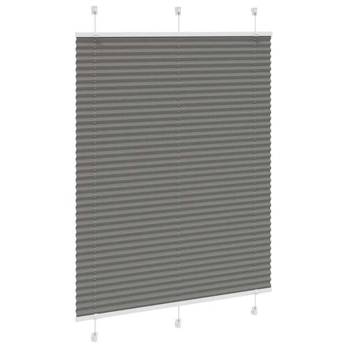 Plisségardin Antracit 105x150 cm Stofbredde 104,4 cm Polyester