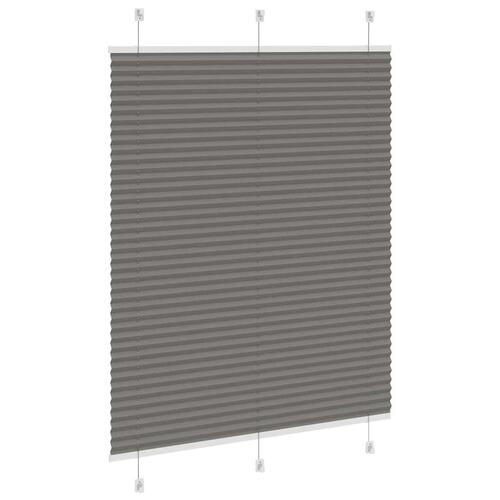 Plisségardin Antracit 105x150 cm Stofbredde 104,4 cm Polyester
