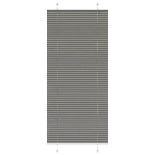 Plisségardin Antracit 100x200 cm Stofbredde 99,4 cm Polyester