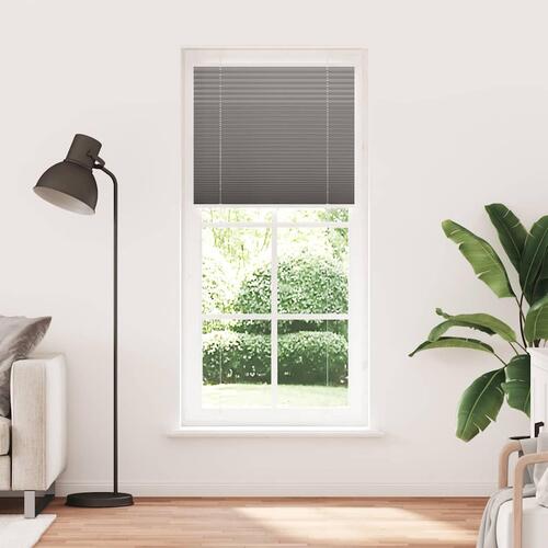 Plisségardin Antracit 100x200 cm Stofbredde 99,4 cm Polyester