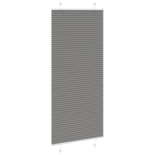 Plisségardin Antracit 100x200 cm Stofbredde 99,4 cm Polyester