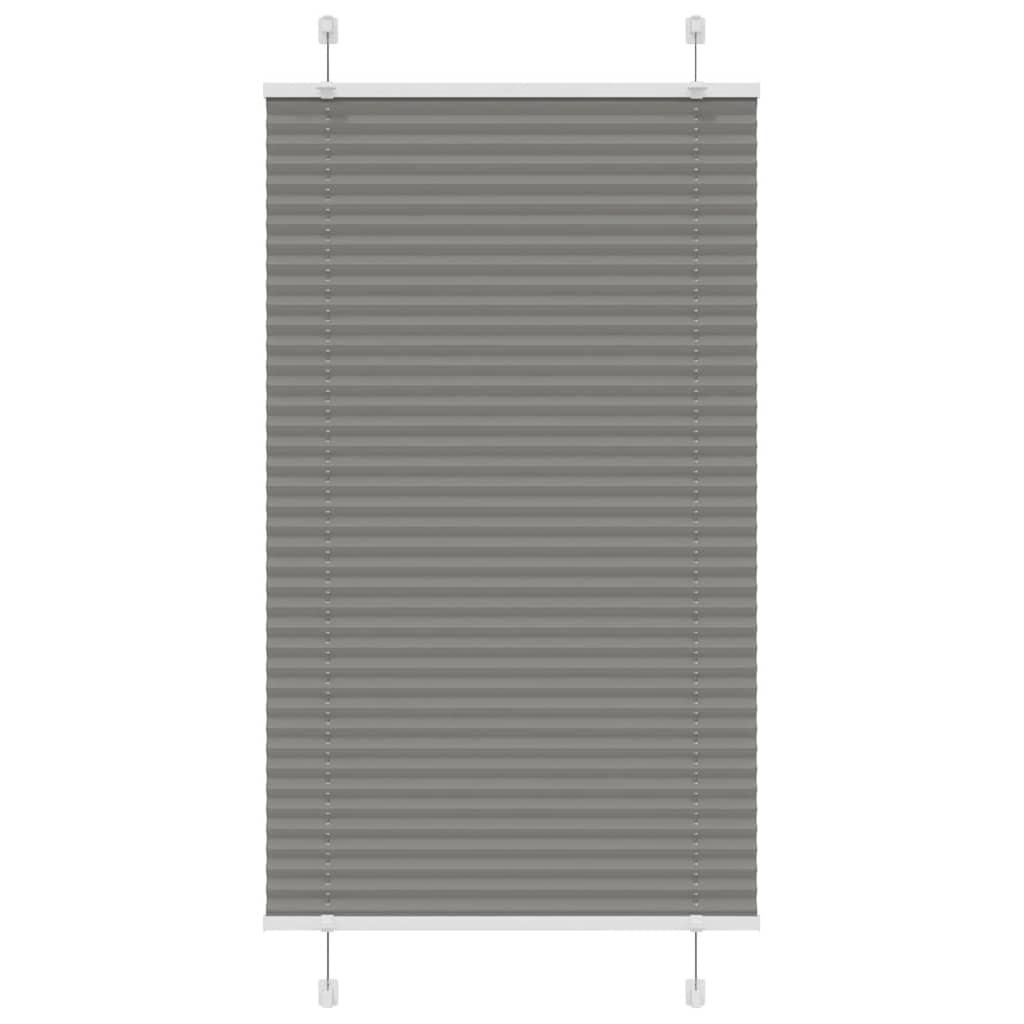 Plisségardin Antracit 75x150 cm Stofbredde 74,4 cm Polyester