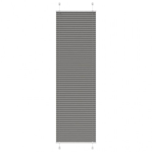 Plisségardin antracit 55×200 cm - stofbredde 54,4 cm, polyester