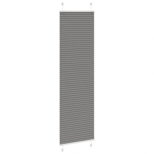 Plisségardin antracit 55×200 cm - stofbredde 54,4 cm, polyester