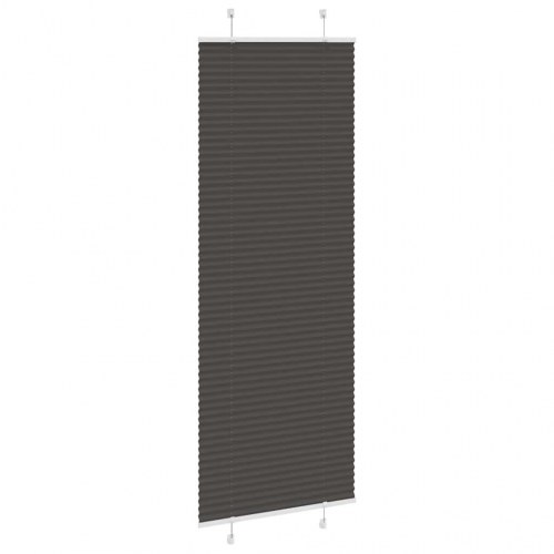 Plisségardin - sort 70×200 cm, stofbredde 69,4 cm, polyester