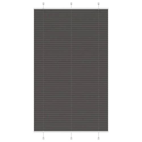 Plisségardin Sort 115x200 cm Stofbredde 114,4 cm Polyester