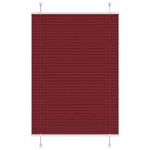 Plisségardin Bordeauxrød 95x100 cm Stofbredde 94,4 cm Polyester