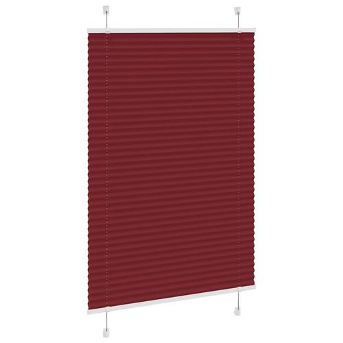 Plisségardin Bordeauxrød 95x100 cm Stofbredde 94,4 cm Polyester